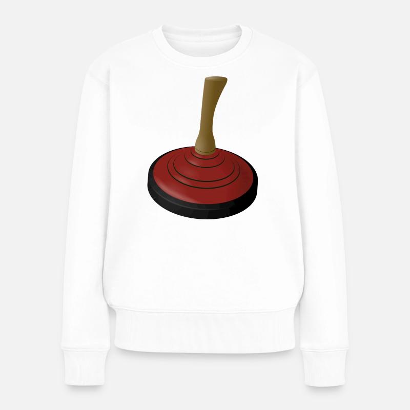 2025-EISSTOCK-rot - Frauen Premium Bio Pullover - Weiß