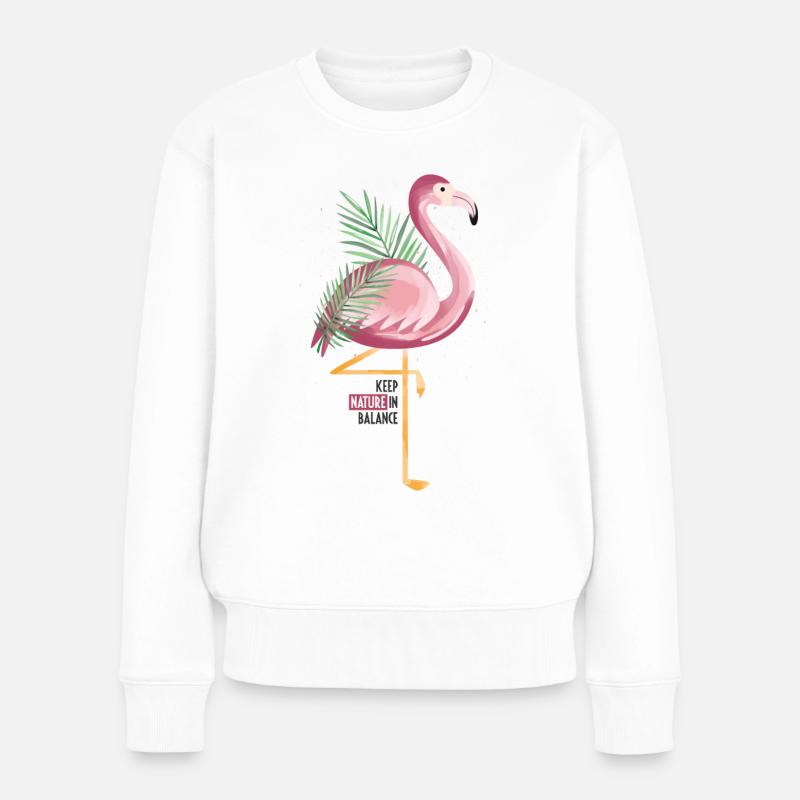 Keep Nature in Balance - Frauen Premium Bio Pullover - Weiß