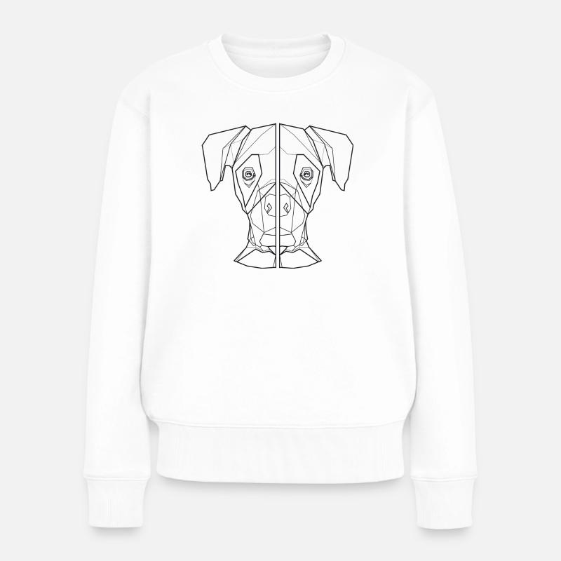 dackel shirt hunde freund geschenk - Frauen Premium Bio Pullover - Weiß