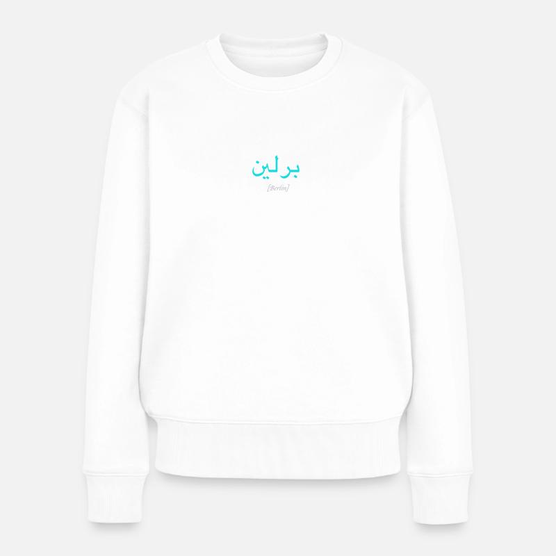 Berlin Arabic - Pull Premium bio Femme - blanc