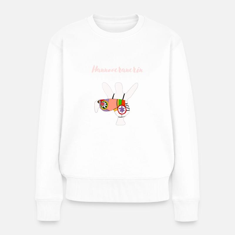 Hannoveraneranerin - Frauen Premium Bio Pullover - Weiß