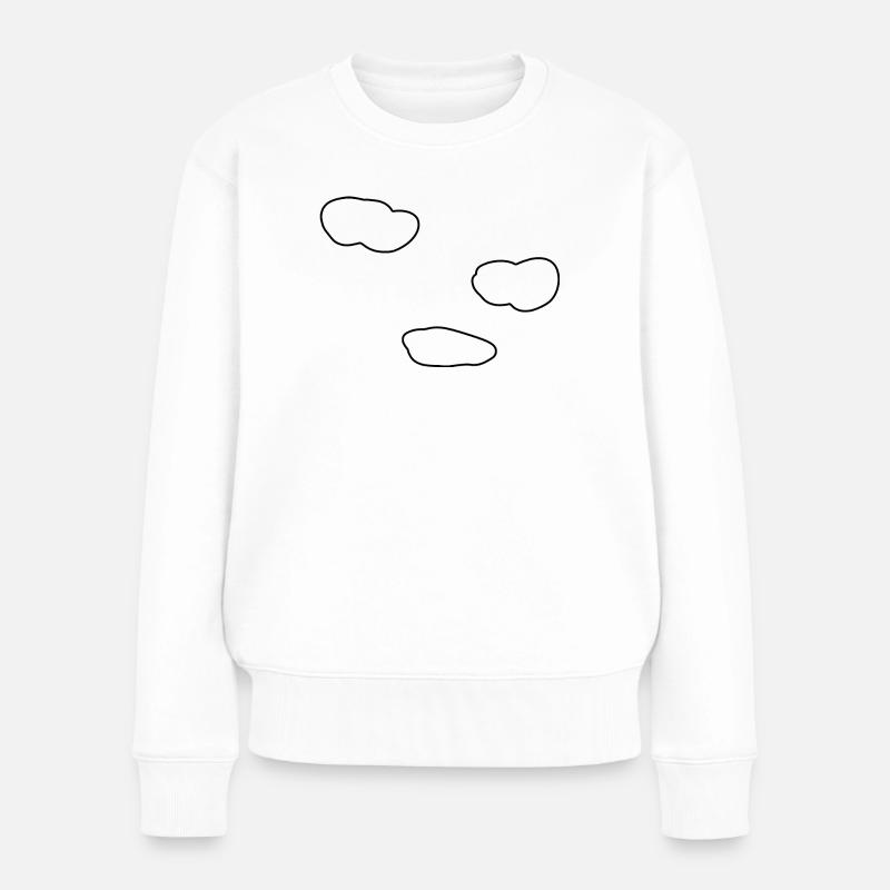 wolken himmel - Frauen Premium Bio Pullover - Weiß
