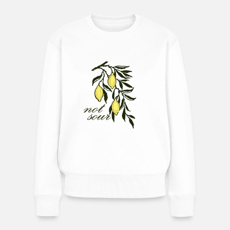 not sour - Frauen Premium Bio Pullover - Weiß