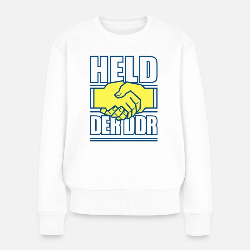 Held der DDR - Frauen Premium Bio Pullover - Weiß