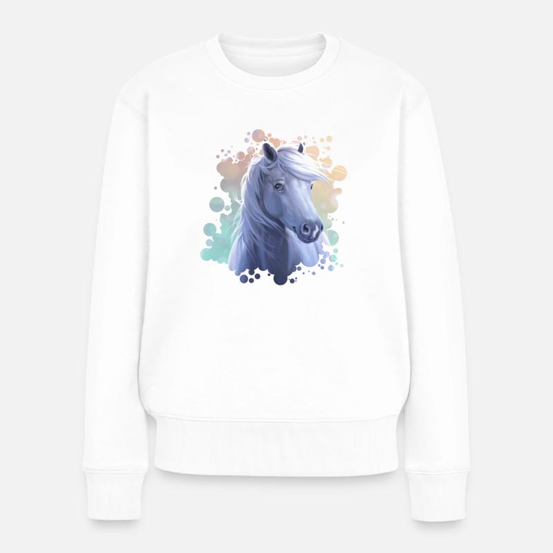 Spring - Frauen Premium Bio Pullover - Weiß
