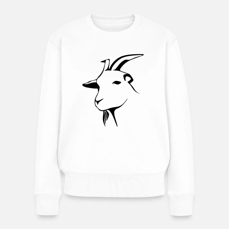 goat9 - Pull Premium bio Femme - blanc