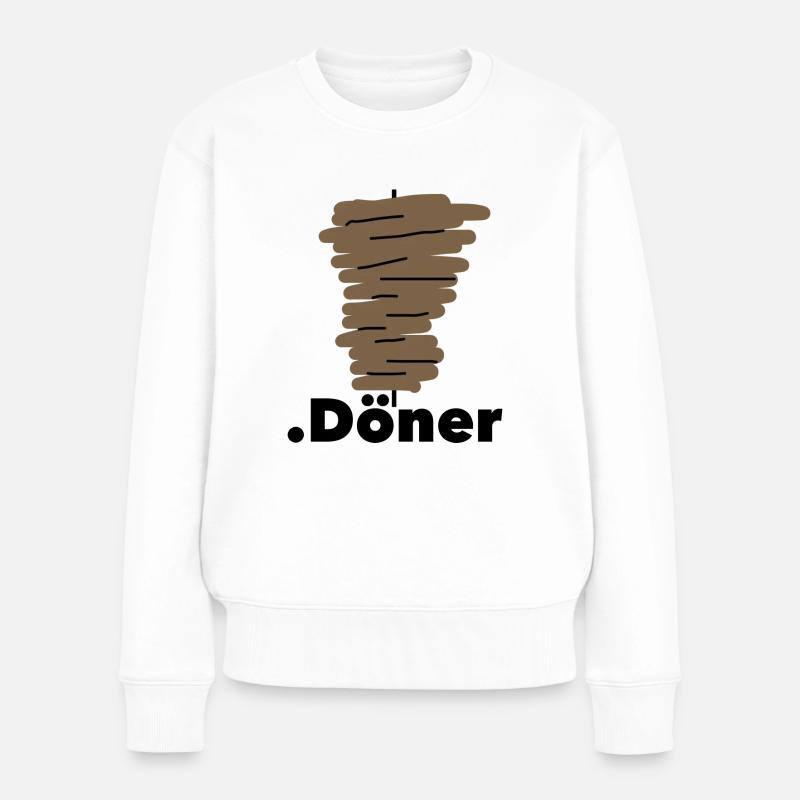 Döner Domain - Frauen Premium Bio Pullover - Weiß