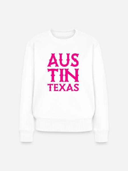 Austin - Texas - United States of America - USA - Frauen Premium Bio Pullover - Weiß