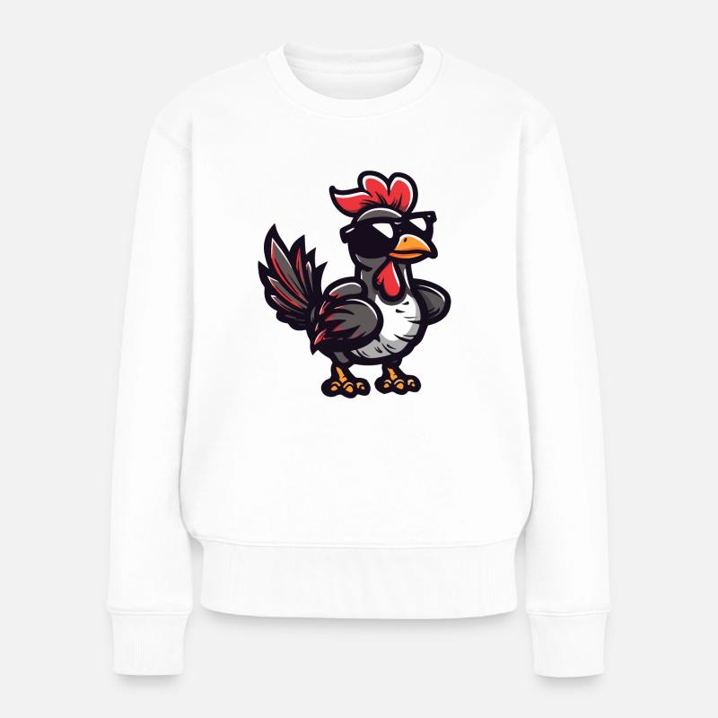 Truthan Comic Cool - Women's Premium Organic Jumper - white