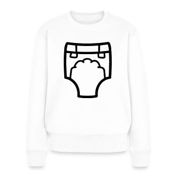 Schicht - Frauen Premium Bio Pullover - Weiß - Vorne - Julia (174cm)