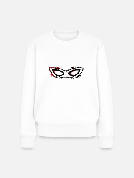 Persona mask - Frauen Premium Bio Pullover - Weiß