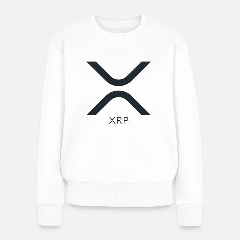 Logo Ripple XRP - Pull Premium bio Femme - blanc