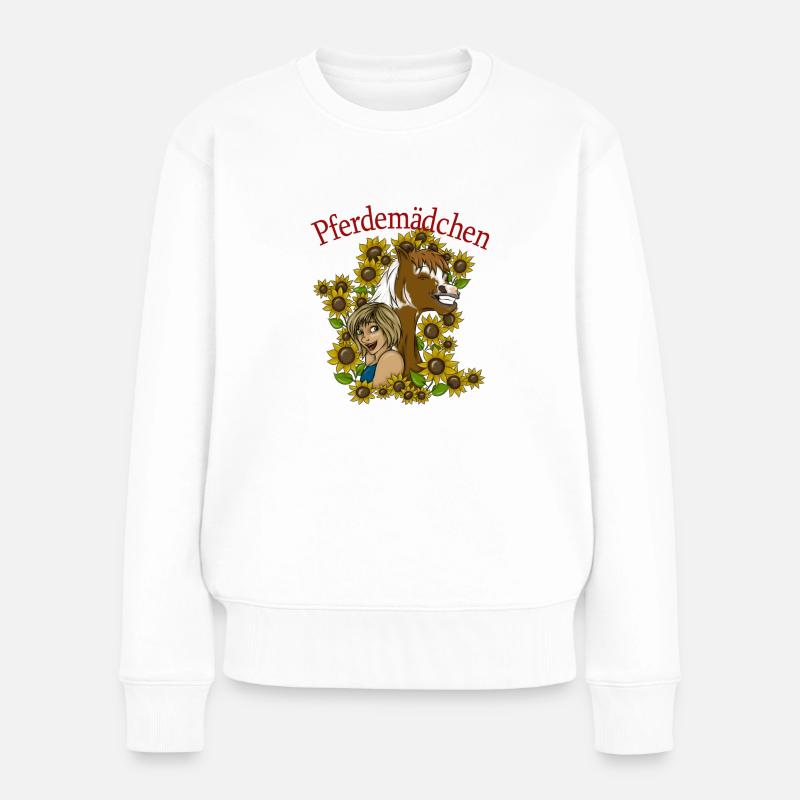 1000x1000 - Frauen Premium Bio Pullover - Weiß