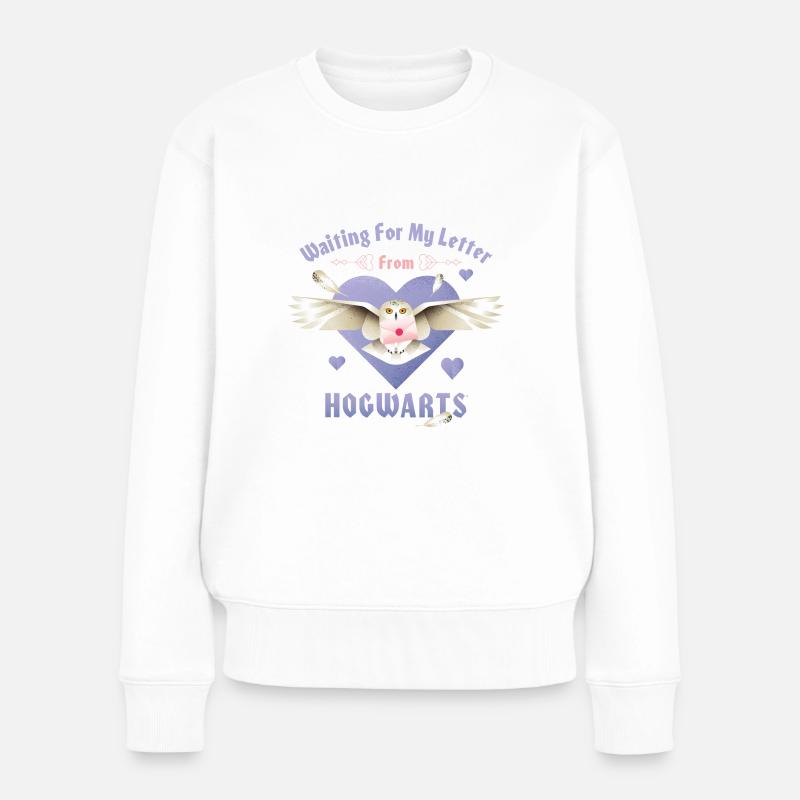 Harry Potter Waiting For My Letter From Hogwarts - Frauen Premium Bio Pullover - Weiß