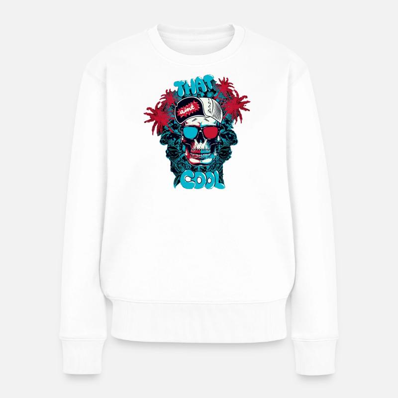That cool - Frauen Premium Bio Pullover - Weiß