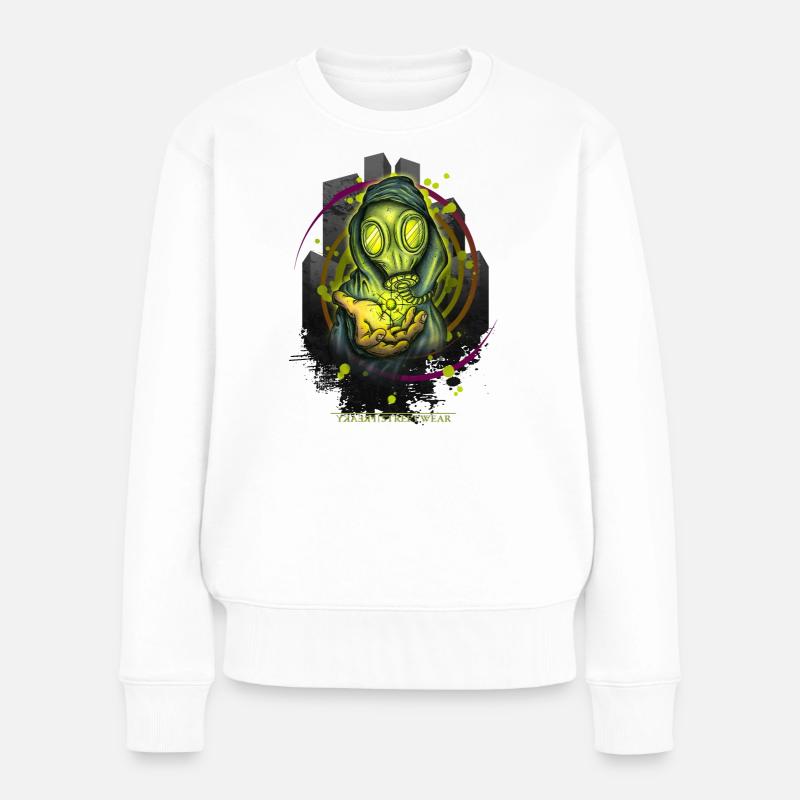 take your pills - Frauen Premium Bio Pullover - Weiß