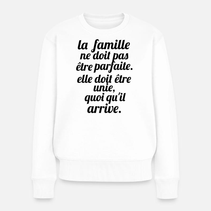 famille - Pull Premium bio Femme - blanc