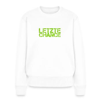letzte Chance - Frauen Premium Bio Pullover - Weiß - Vorne - Julia (174cm)