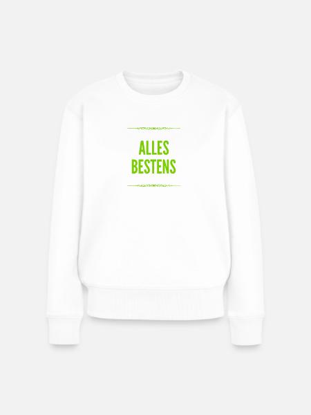alles in Butter - Frauen Premium Bio Pullover - Weiß