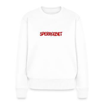 gesperrtes Gebiet - Frauen Premium Bio Pullover - Weiß - Vorne - Julia (174cm)