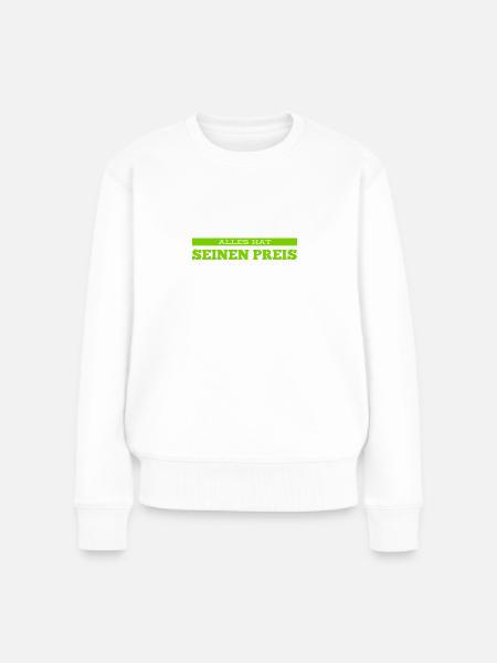kennst du den Preis? - Frauen Premium Bio Pullover - Weiß