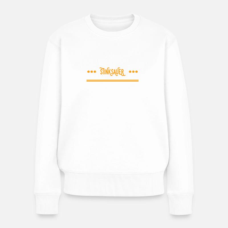 ich koche vor Wut - Frauen Premium Bio Pullover - Weiß
