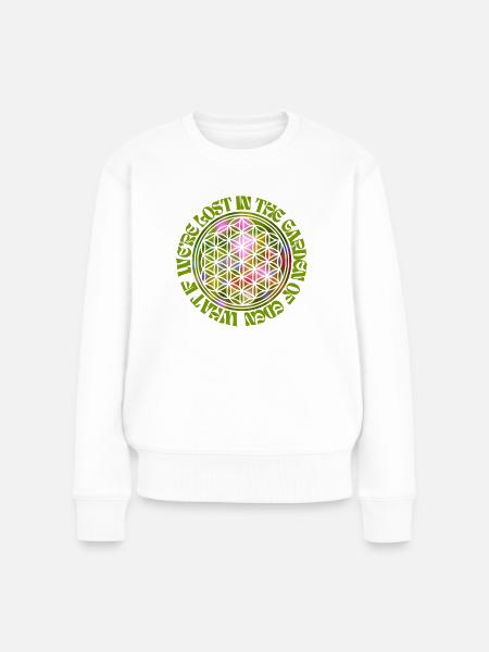What if we re lost in the Garden of Eden - Frauen Premium Bio Pullover - Weiß