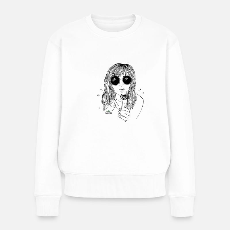 parkster girl2 - Frauen Premium Bio Pullover - Weiß