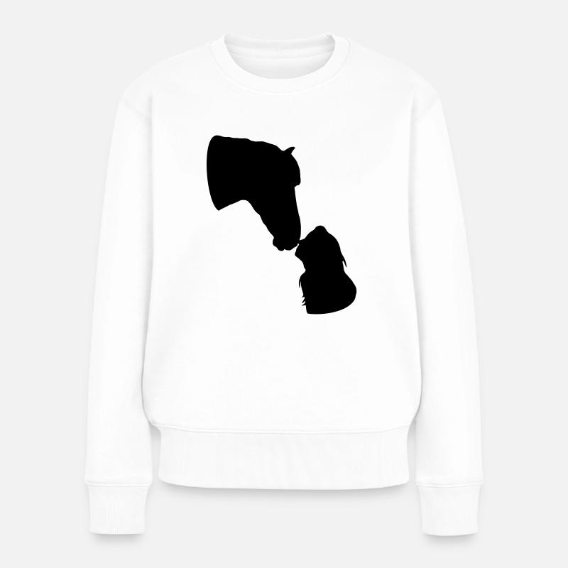 Horsemanship - Frauen Premium Bio Pullover - Weiß