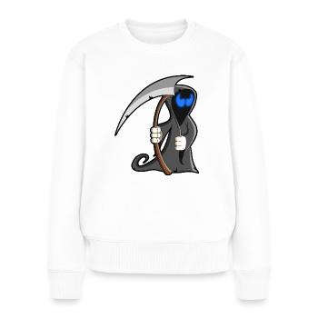 Cartoon Death - Women's Premium Organic Jumper - white - Front - Julia (174cm)