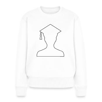 Student - Women's Premium Organic Jumper - white - Front - Julia (174cm)