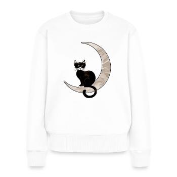 Cat - Women's Premium Organic Jumper - white - Front - Julia (174cm)