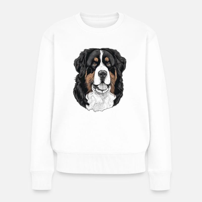 Berner Sennenhund - Frauen Premium Bio Pullover - Weiß