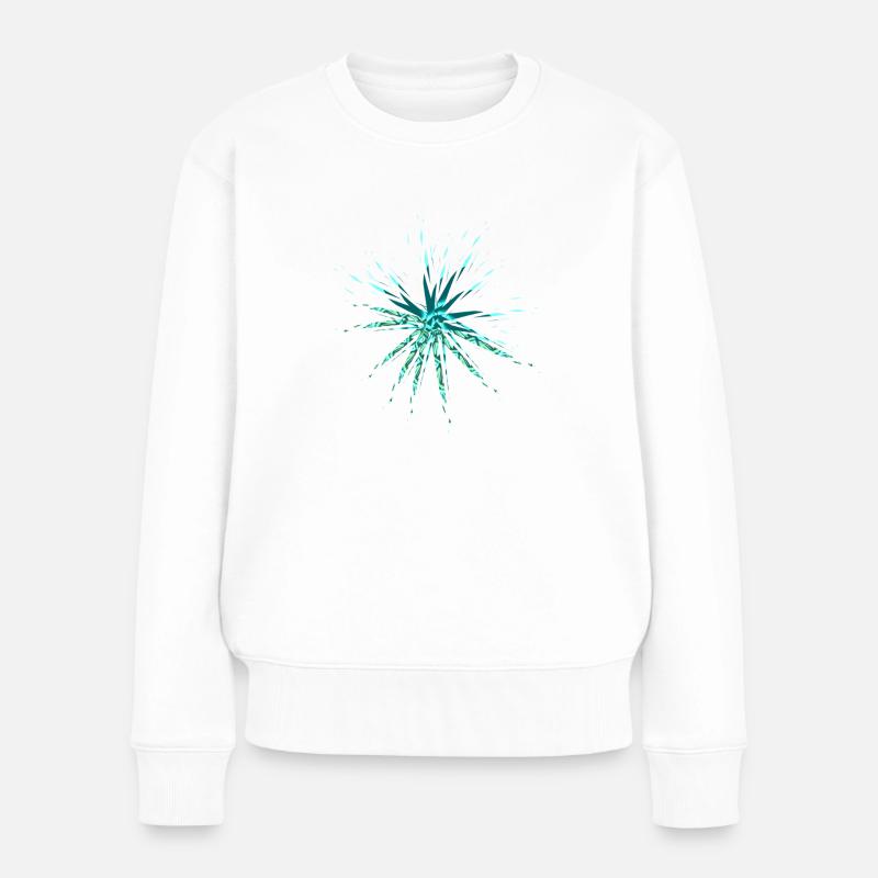 muster kunst - Frauen Premium Bio Pullover - Weiß