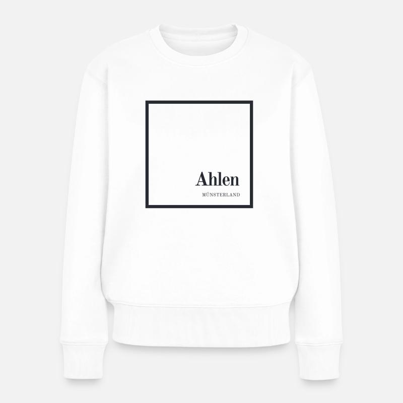 Ma ville - Ahlen - Pull Premium bio Femme - blanc