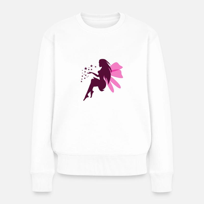 fée violet 2 - Pull Premium bio Femme - blanc