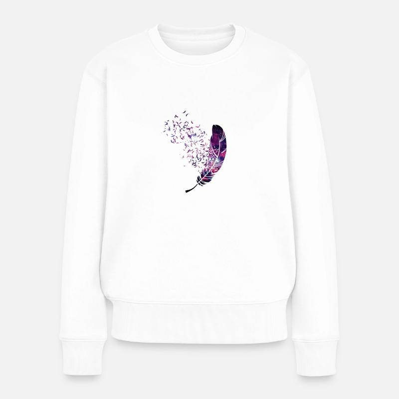 light as a feather - Women's Premium Organic Jumper - white