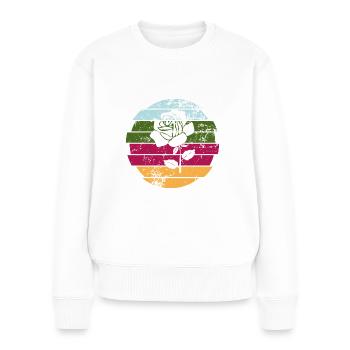 Rose - Pull Premium bio Femme - blanc - Devant - Julia (174cm)