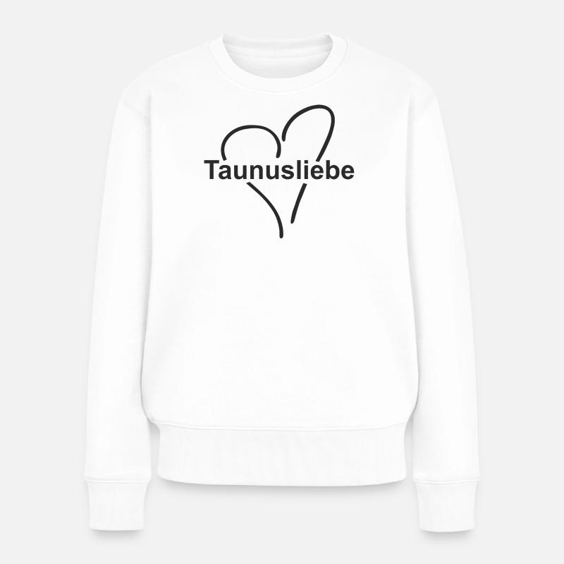 Taunusliebe ♥ - Frauen Premium Bio Pullover - Weiß