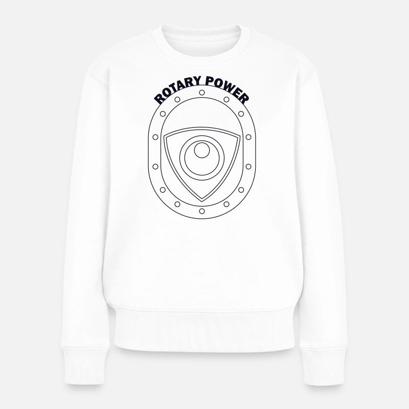 Emblème du Bouclier de Puissance Rotatif - Pull Premium bio Femme - blanc