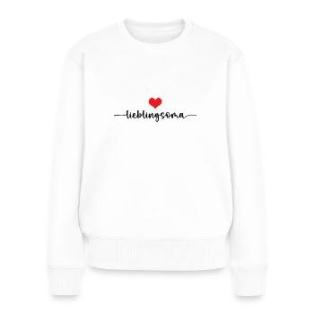 Lieblingsoma Beste Großmutter Omi Großmama Oma - Frauen Premium Bio Pullover - Weiß - Vorne - Julia (174cm)