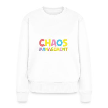 Kita Chaosmanagement Expertin Erzieherin - Frauen Premium Bio Pullover - Weiß - Vorne - Julia (174cm)