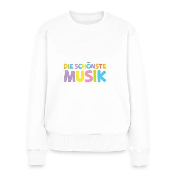 Abschied Erzieherin Kinderlachen Kita Abschied - Frauen Premium Bio Pullover - Weiß - Vorne - Julia (174cm)