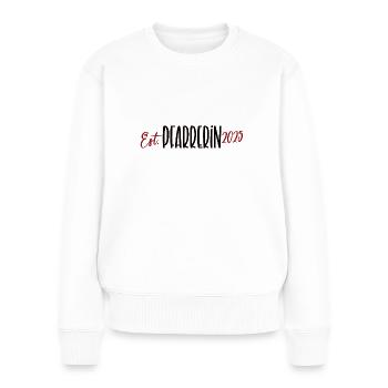 Pfarrerin 2025 Ausbildung Studium Ordination Beruf - Frauen Premium Bio Pullover - Weiß - Vorne - Julia (174cm)