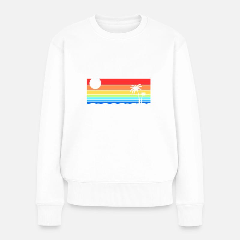 Andalousie Espagne Idée de vacances - Pull Premium bio Femme - blanc