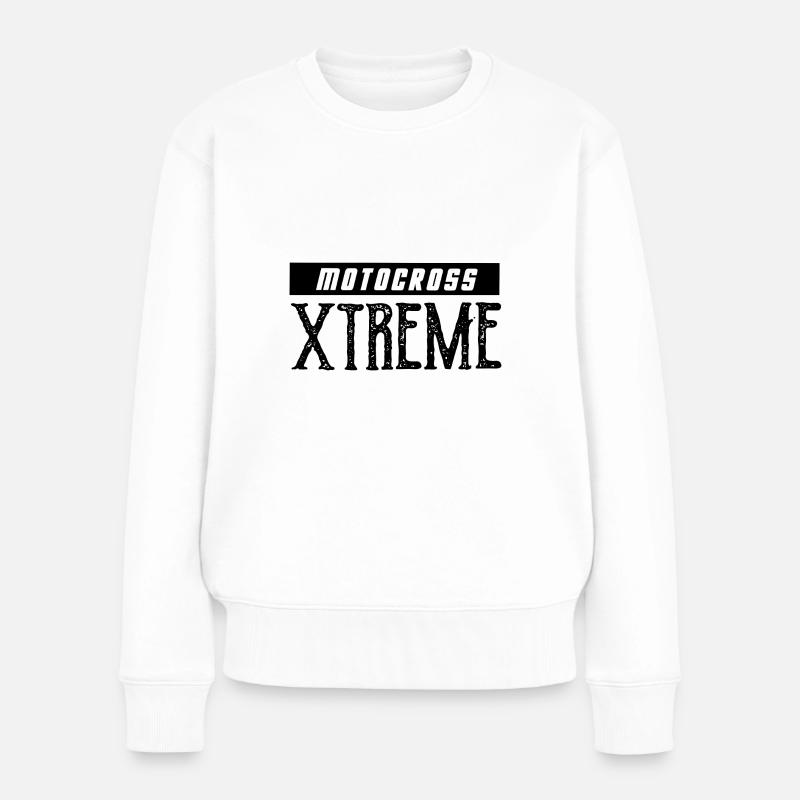 Motocross Xtreme - Frauen Premium Bio Pullover - Weiß