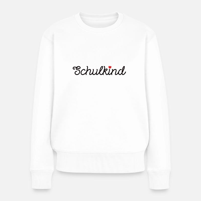 Schulkind Einschulung Berufsschule Schulanfang - Frauen Premium Bio Pullover - Weiß