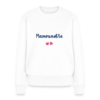 mamounette - Pull Premium bio Femme - blanc - Devant - Julia (174cm)