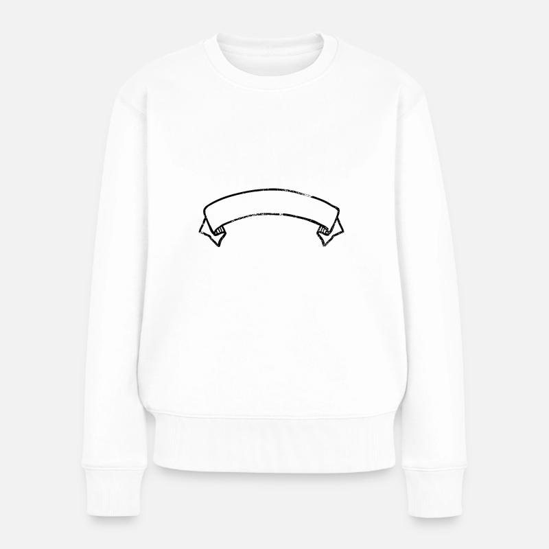 Banner - Frauen Premium Bio Pullover - Weiß