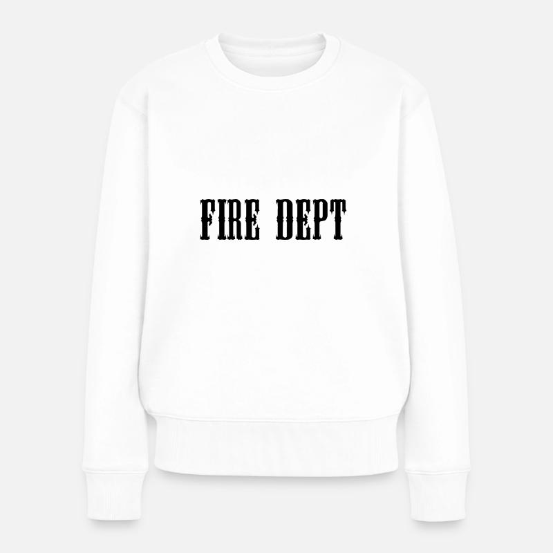 Fire Dept Department - Frauen Premium Bio Pullover - Weiß